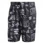 adidas Classic-Length Graphic Swim Shorts - Black