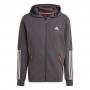 adidas Aeroready Motion Sport Full Zip Hoodie - Grey