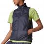 adidas Womens Run Icon 3-Stripes Running Wind Vest - Navy