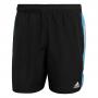 adidas Colorblock 3S Swim Shorts - Black / Blue