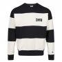 Champion Sweatshirt Preppy Bookstore Striped Logo Sweatshirt - Black White