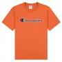 Champion Crewneck Spellout Logo T-Shirt - Orange