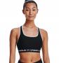 Under Armour Women`s Crossback Mid Sports Bra - Black