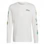 adidas Originals Graphic Stoked Fish Long Sleeve T-Shirt - White