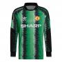 adidas Originals x Manchester United 90s Retro Goalkeeper Jersey - Green Black