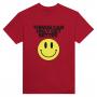 TCOGB2 Smiley: Heavyweight Unisex Crewneck T-shirt | Color: Red | Size: S