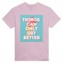 TCOGB5 Ice Cream: Heavyweight Unisex Crewneck T-shirt | Color: Light Pink | Size: S