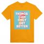 TCOGB5 Ice Cream: Heavyweight Unisex Crewneck T-shirt | Color: Gold | Size: XL