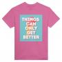 TCOGB5 Ice Cream: Heavyweight Unisex Crewneck T-shirt | Color: Azalea | Size: M
