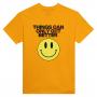 TCOGotB Smiley: Heavyweight Unisex Crewneck T-shirt | Color: Gold | Size: S
