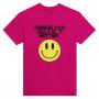 TCOGotB Smiley: Heavyweight Unisex Crewneck T-shirt | Color: Heliconia | Size: 2XL
