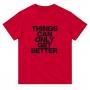 TCOGB Hamnett: Heavyweight Unisex Crewneck T-shirt | Color: Red | Size: M