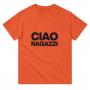 Ciao Heavyweight Unisex Crewneck T-shirt | Color: Orange | Size: M