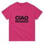 Ciao Heavyweight Unisex Crewneck T-shirt | Color: Heliconia | Size: L