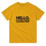 Hello Heavyweight Unisex Crewneck T-shirt | Color: Gold | Size: 2XL